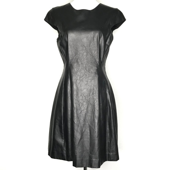 Armani Exchange Dresses & Skirts - Armani Exchange Black Faux Leather Dress